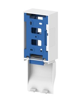 114316G – GGK 4D Wanddoos 2-V Verticaal Modern 20×80 M45 Wit RAL9010