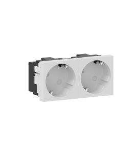 6944G – GGK 4D 2-V Contactdoos Rand Aarde 45gr M45 Wit RAL9010